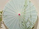 斐月伽油紙傘女古風(fēng)古典漢服傘旗袍吊頂裝飾古裝傘攝影演出走秀舞蹈道具 綠色 竹韻 曬單實(shí)拍圖