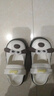 智蕓雁可愛(ài)卡通洞洞夏季新款防滑女外2024拖鞋包頭一腳蹬大頭鞋日系休閑 黑白雙色-大耳狗 升級版 36-37 曬單實(shí)拍圖