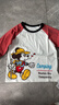 迪士尼春秋季童裝米奇卡通時(shí)尚休閑舒適透氣百搭純棉長(cháng)袖T恤 棗紅 110 曬單實(shí)拍圖