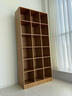 實(shí)木書(shū)柜靠墻展示柜多層落地儲物書(shū)架松木格子柜無(wú)門(mén)原木色柜子 【厚實(shí)穩固松木-2側為整板】原木色80*30*178cm 曬單實(shí)拍圖