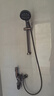 九牧王全銅淋浴花灑套裝浴室浴缸家用三聯(lián)混水閥增壓升降簡(jiǎn)易冷熱水龍頭 簡(jiǎn)易花灑槍灰色-帶掛桿 曬單實(shí)拍圖