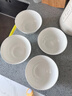 瓷秀源純白唐山骨瓷碗家用套裝微波爐米飯碗面碗粥碗防燙吃飯餐具陶瓷碗 5英寸金鐘碗10個(gè) 曬單實(shí)拍圖