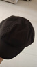 靚魅姿2026新款帽子女顯臉小復古八角帽春秋報童畫(huà)家帽韓版貝雷帽潮百搭 雙M八角帽-黑色 均碼 可調節（55-59） 曬單實(shí)拍圖