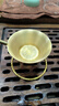 茗器堂黃銅茶漏過(guò)濾網(wǎng)公道杯茶隔茶濾泡茶功夫創(chuàng  )意茶漏器套裝斗漏 黃銅六字真言茶漏+底座 曬單實(shí)拍圖