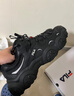 斐樂(lè )（FILA）官方男鞋貓爪7代老爹鞋2026春季新款厚底鞋休閑鞋運動(dòng)鞋 黑/太空銀-BS 41 曬單實(shí)拍圖