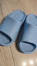 樸西小鯊魚(yú)兒童拖鞋軟底男童洗澡防滑居家室內拖鞋女童 原力藍 34-35 曬單實(shí)拍圖