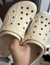 卡駱馳（CROCS）貝拉洞洞鞋厚底拖鞋|210062 冬日白-11S 36/37(220mm)  曬單實(shí)拍圖