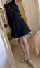 UR2026夏季新款女裝休閑拼接格紋無(wú)袖牛仔連衣裙UYY860066+# 靛藍 XS 曬單實(shí)拍圖