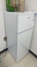 HYUNDAI（韓國現代）小冰箱迷你小型家用冷藏冷凍宿舍出租房辦公室雙開(kāi)門(mén)二門(mén)電冰箱節能省電 100L白【一級能效+租房必備】 曬單實(shí)拍圖