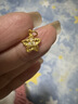 沃爾金黃金吊墜古法錘紋隕石星星轉運珠愛(ài)心足金鑲嵌月亮小蠻腰女 0.85g，星星吊墜【多退少補】 曬單實(shí)拍圖
