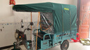 音舒雅 全封閉電動(dòng)三輪車(chē)車(chē)棚雨棚加厚防雨車(chē)篷遮陽(yáng)棚快遞三輪雨篷方管加厚U腿車(chē)篷全包快遞車(chē)篷棚 綠色 全封閉長(cháng)130寬95cm 曬單實(shí)拍圖