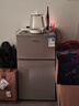 HYUNDAI（韓國現代）小冰箱迷你小型家用冷藏冷凍宿舍出租房辦公室雙開(kāi)門(mén)二門(mén)電冰箱節能省電 68L銀【店鋪爆款+節能省電】 曬單實(shí)拍圖
