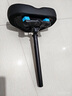 DALYKATE美國品牌自行車(chē)坐墊超軟防屁股痛山地車(chē)單車(chē)座椅騎行座墊坐鞍座 舒適款短鼻加大寬避震球車(chē)座酷黑-雙軌款 曬單實(shí)拍圖