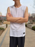 安踏運動(dòng)背心男無(wú)袖坎肩透氣籃球服2026夏季冰絲速干薄款休閑上衣 純凈白-1 XL (180) /適合140-160斤 曬單實(shí)拍圖