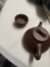 百年利永宜興紫砂壺純手工原礦紫泥子冶石瓢壺功夫茶具套裝家用泡茶壺 一壺四杯 230ml 曬單實(shí)拍圖