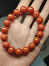 峨眉山?jīng)錾侥霞t瑪瑙手串情侶手鏈男女款本命年轉運珠生日禮物 曬單實(shí)拍圖