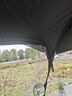 電動(dòng)車(chē)雨棚蓬遮陽(yáng)傘摩托車(chē)電瓶車(chē)雨傘防曬罩黑膠加厚擋風(fēng)擋雨新款 黑膠底加厚寬【黑羽毛】 車(chē)有倒車(chē)鏡款 曬單實(shí)拍圖