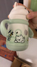 babycare西高地保溫杯學(xué)飲兒童寶寶學(xué)生上學(xué)水壺吸管直飲杯外出6月+-小綠 曬單實(shí)拍圖