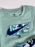 NIKE 3BRAND耐克兒童套裝純棉短袖t恤+短褲2件套裝2026夏季男短袖套裝 蘆薈綠 110 /52 【建議身高98-104cm】 曬單實(shí)拍圖