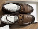 百麗通勤商務(wù)鞋男2026新款春季商場(chǎng)款牛皮革厚底休閑皮鞋8ZC01AM6 棕色 42 (260mm) 曬單實(shí)拍圖