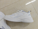 回力【廠(chǎng)牌】運動(dòng)鞋網(wǎng)面透氣學(xué)生跑步鞋軟底情侶鞋皮面鞋子男女 0358|白灰 39 曬單實(shí)拍圖
