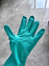 丁腈橡膠防化手套工業(yè)用耐酸堿耐油實(shí)驗室化學(xué)防腐蝕多功能丁晴勞保手套 綠色 #10（XL碼） 33cm防化綠丁 [10雙裝] 曬單實(shí)拍圖