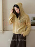 謎秀新年奶黃色針織衫女2026春秋新款女裝親膚絨寬松休閑打底毛衣女 土黃色 奶 均碼 曬單實(shí)拍圖