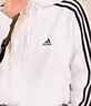 adidas寬松連帽夾克外套女裝阿迪達斯官方輕運動(dòng) 白/黑色   M 曬單實(shí)拍圖