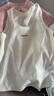 紅袖（hopeshow）高級感吊帶2026春季新款女裝撞色字母印花細坑條無(wú)袖U領(lǐng)背心上衣 本白001 M 曬單實(shí)拍圖
