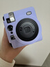淺里適用于instax富士拍立得mini99保護套殼鏡頭蓋自拍鏡掛繩電池配件 mini99紫色硅膠紫色繩(包鏡頭款) 曬單實(shí)拍圖