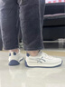 CHGF增高鞋男士隱形內增高男鞋夏季新款厚底老爹鞋透氣運動(dòng)休閑鞋子男 白藍色【皮面】-增高6cm 40 （皮鞋碼） 曬單實(shí)拍圖
