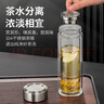 嘉特雙層加厚玻璃杯 茶水分離泡茶杯子 高硼硅帶茶隔水杯商務(wù)辦公車(chē)載 曬單實(shí)拍圖