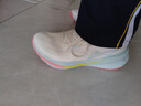 李寧吾躍3.0/4.0|減震跑步鞋女鞋輕便透氣網(wǎng)面軟底體測跳繩運動(dòng)鞋 【透氣賈卡】米白色-7 吾躍3.0 39 曬單實(shí)拍圖