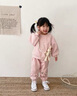 G.duck小黃鴨童裝女童套裝春秋兒童衛衣套裝中小童女孩衣服一歲寶寶春裝 粉紅色l兩件套 90 建議1~2歲【 80-90cm】cm 曬單實(shí)拍圖