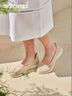 斯凱奇（Skechers）女款春季百搭網(wǎng)面透氣淺口單鞋輕便舒適通勤平底鞋104199 曬單實(shí)拍圖