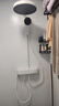 京東京造白天鵝恒溫白色淋浴花灑全套裝一體全銅數顯手持噴槍 曬單實(shí)拍圖