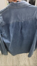 范思藍恩范思藍恩22FS4293藍色軟牛仔襯衫外套女韓版寬松春秋長(cháng)袖疊穿襯衣 牛仔藍 S 曬單實(shí)拍圖