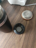 京東京造 咔噠保溫杯 茶水分離Tritan杯口三段式男士女316L不銹鋼 黑400ml 曬單實(shí)拍圖