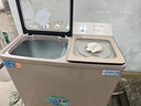 三峽勁霸【純銅電機】大容量半自動(dòng)洗衣機家用老式大容量雙缸雙桶商用酒店賓館被子毛毯四件套以舊換新 30公斤鋼波輪【9秒強洗+雙鋼桶+純銅電機】 雙缸 曬單實(shí)拍圖