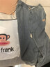 大嘴猴（paul frank）美式潮牌牛仔褲男士春夏季新款復古簡(jiǎn)約寬松直筒闊腿休閑百搭褲子 復古藍常規K825H【官方正品】 XL 【建議145-160斤】 曬單實(shí)拍圖