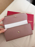 金利來(lái)（Goldlion）錢(qián)包女2026新款印花女士時(shí)尚輕薄小巧大容量折疊錢(qián)夾多功能手拿包 粉芋色【簡(jiǎn)約質(zhì)感】 曬單實(shí)拍圖