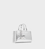 CHARLES&KEITH26春新品情人節系列蕾絲包掛托特包生日禮物CK2-30782880-A Silver銀色 S 曬單實(shí)拍圖