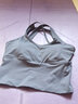 GUBPMTSHIM運動(dòng)內衣女防震聚攏可外穿上衣瑜伽服美背心長(cháng)款跑步健身文胸 膚色 W03 M 曬單實(shí)拍圖