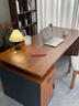 辦公桌老板桌單人臺式辦公室桌椅組合員工位書(shū)桌輕奢家用電腦桌 特惠【加厚32桌面】140*60黑胡桃 曬單實(shí)拍圖