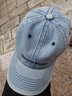 佰思騰（BAISITENG）帽子男女復古水洗做舊純色牛仔鴨舌帽戶(hù)外街頭男士時(shí)尚休閑棒球帽 曬單實(shí)拍圖