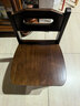 實(shí)木小椅子家用笑臉靠背凳子客廳茶幾板凳簡(jiǎn)約方凳軟包沙發(fā)凳矮凳 非軟包款-胡桃色30x28x50 曬單實(shí)拍圖