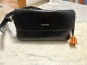 百麗包包女包月光寶盒銀色斜挎小方包法棍腋下包送女友D1762CX4 黑色 F 曬單實(shí)拍圖