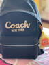 蔻馳（COACH）【品牌直供】經(jīng)典款輕奢女包老花雙肩包背包生日禮物女 【專(zhuān)柜款】織物黑CAM76 LHBLK 曬單實(shí)拍圖