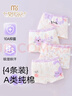 莫代爾兒童內褲女童100%純棉底襠a類(lèi)女孩學(xué)生10A抑菌平角短褲寶寶中大童 曬單實(shí)拍圖