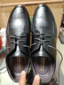 回力官方男鞋皮鞋男春季正裝鞋英倫風(fēng)厚底商務(wù)鞋百搭鞋子男 黑色 42 曬單實(shí)拍圖
